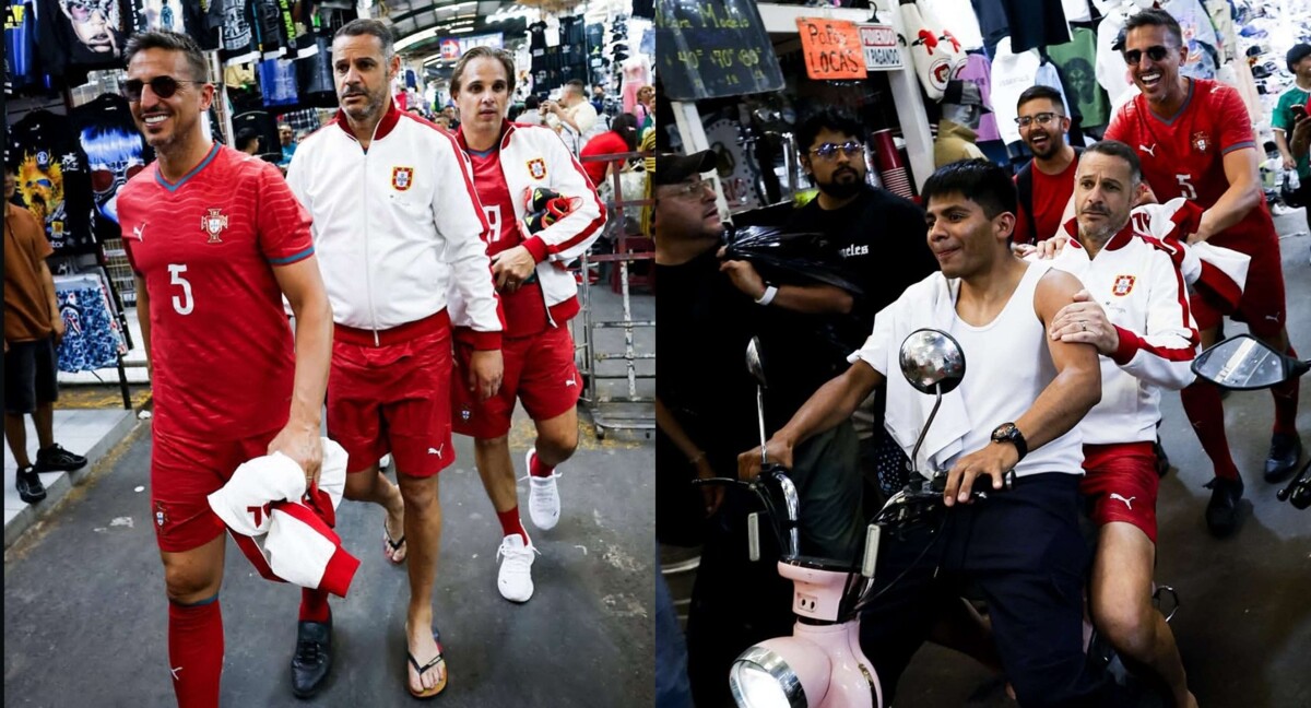 Portuguese Football Legends Visit Mexico City
