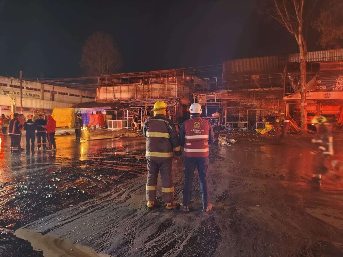 普埃布拉中央批发市场火灾