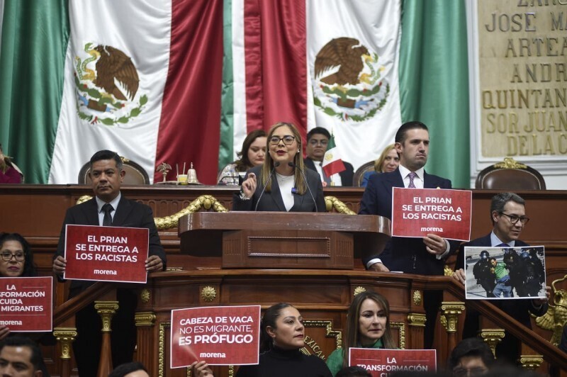 墨西哥城议员谴责反对派前往美国