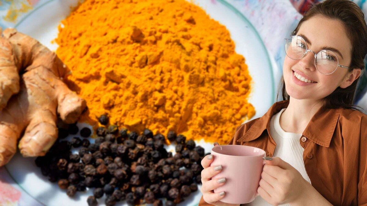 Польза чая с куркумой, имбирем и перцем