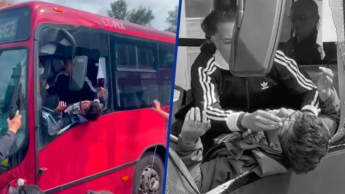 Драка между пассажирами Метробуса в Мехико