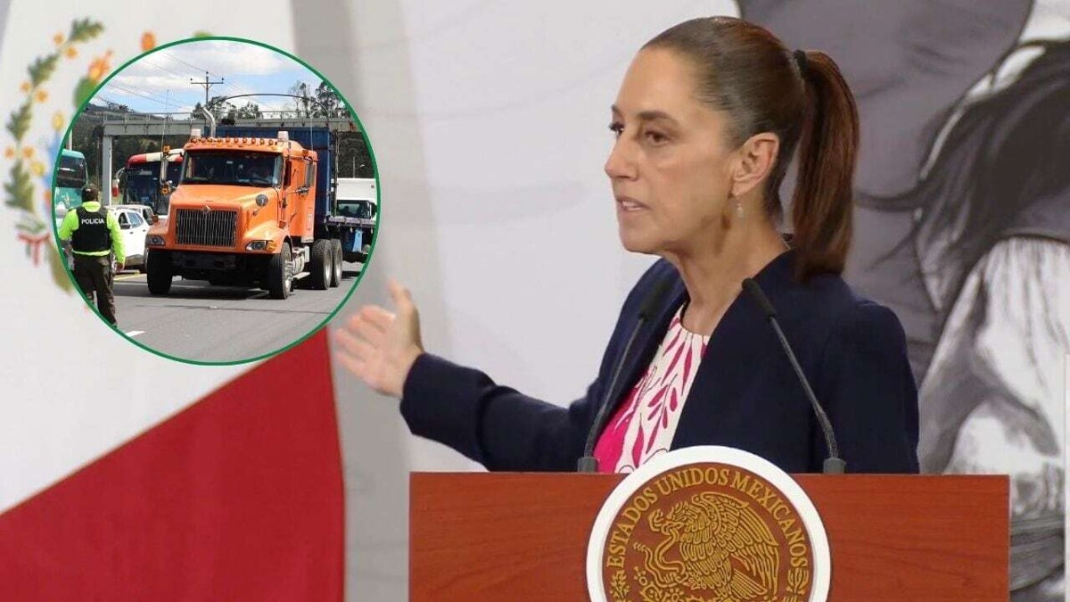 Presidenta de México responde a convocatoria de megabloqueo