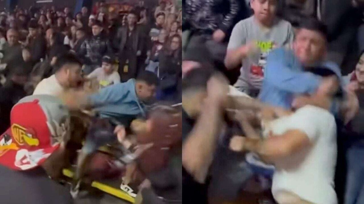 Brawl at Mexican Wrestling Event