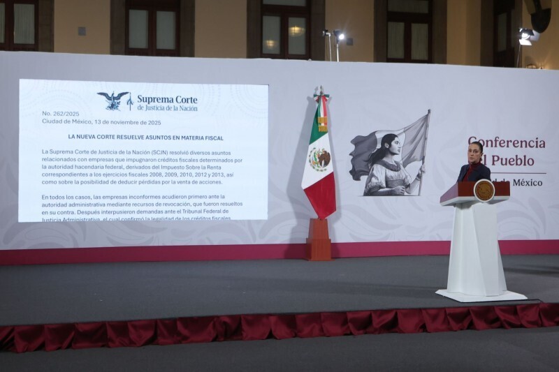 Sheinbaum Defends Supreme Court Ruling Against Grupo Salinas