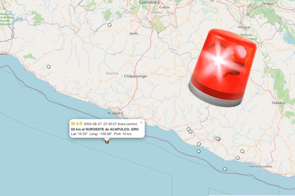Землетрясение магнитудой 5.6 в Петатлане, Герреро
