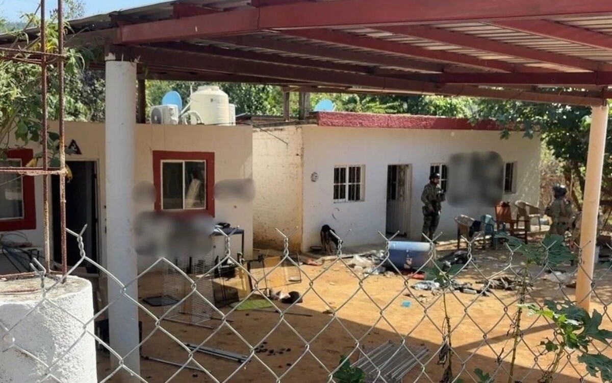 墨西哥海军在搜寻矿工途中捣毁犯罪团伙营地