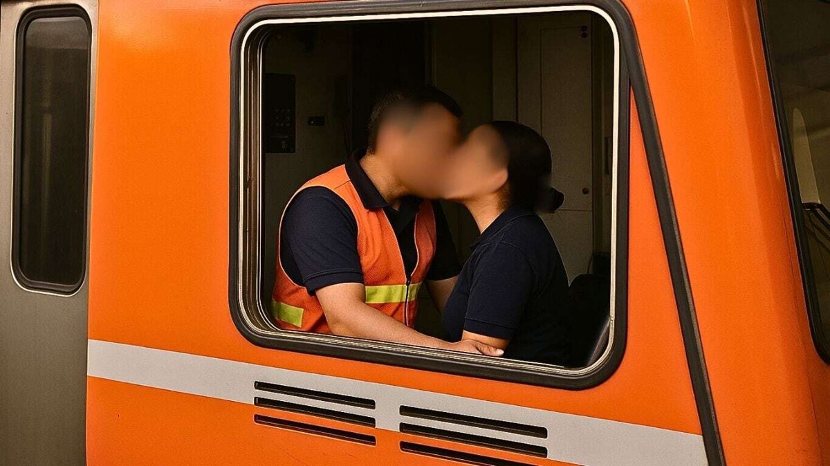 Kiss in the Metro: Love Blooming on the Rails