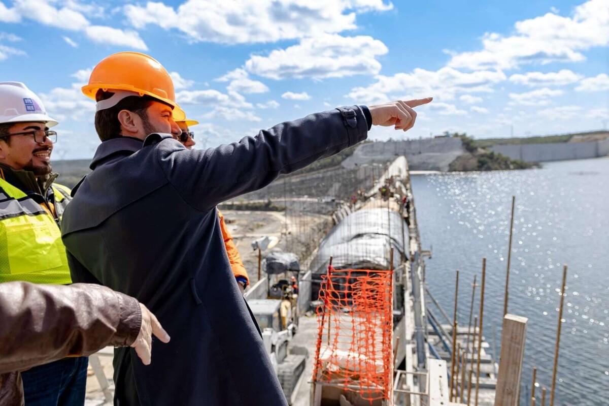 Inauguration of the Libertad Dam in Nuevo León