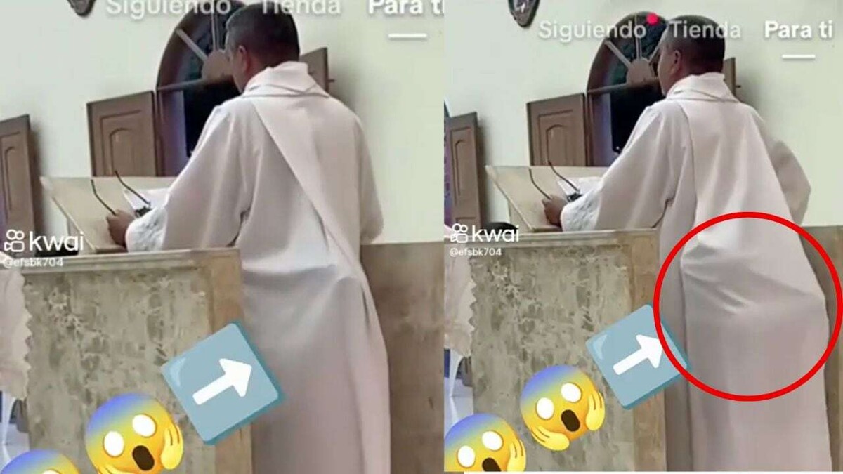 Mysterious ghost appears at new Pope's mass