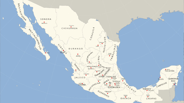 墨西哥的形状是什么？它像什么？