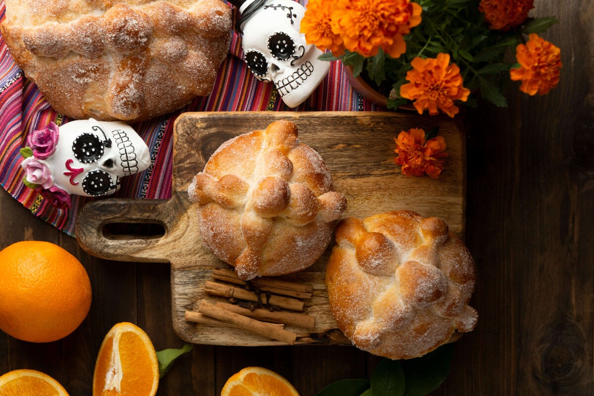 Celebrate Día de Muertos with Traditional Pan de Muerto