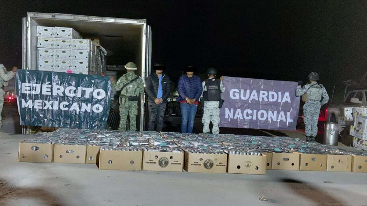 Autoridades mexicanas aseguran más de 1.8 toneladas de cocaína en la frontera