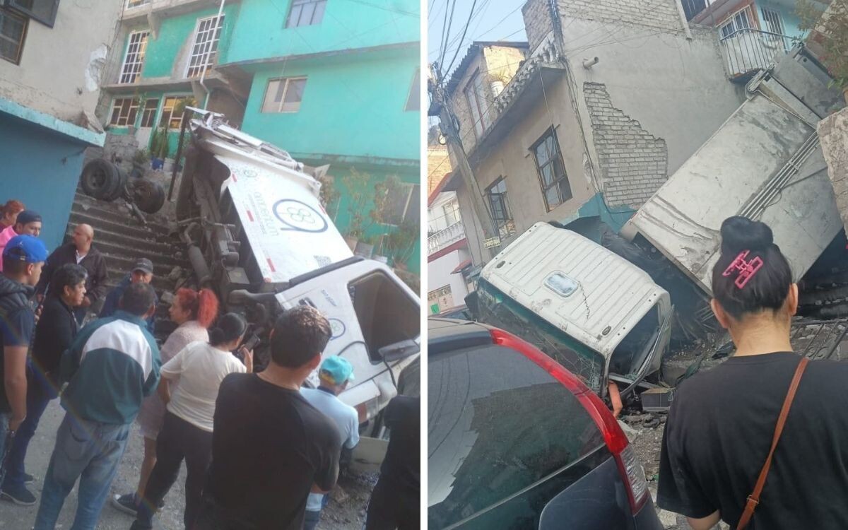 Truck Crashes Into Homes in Naucalpan Leaving Two Injured