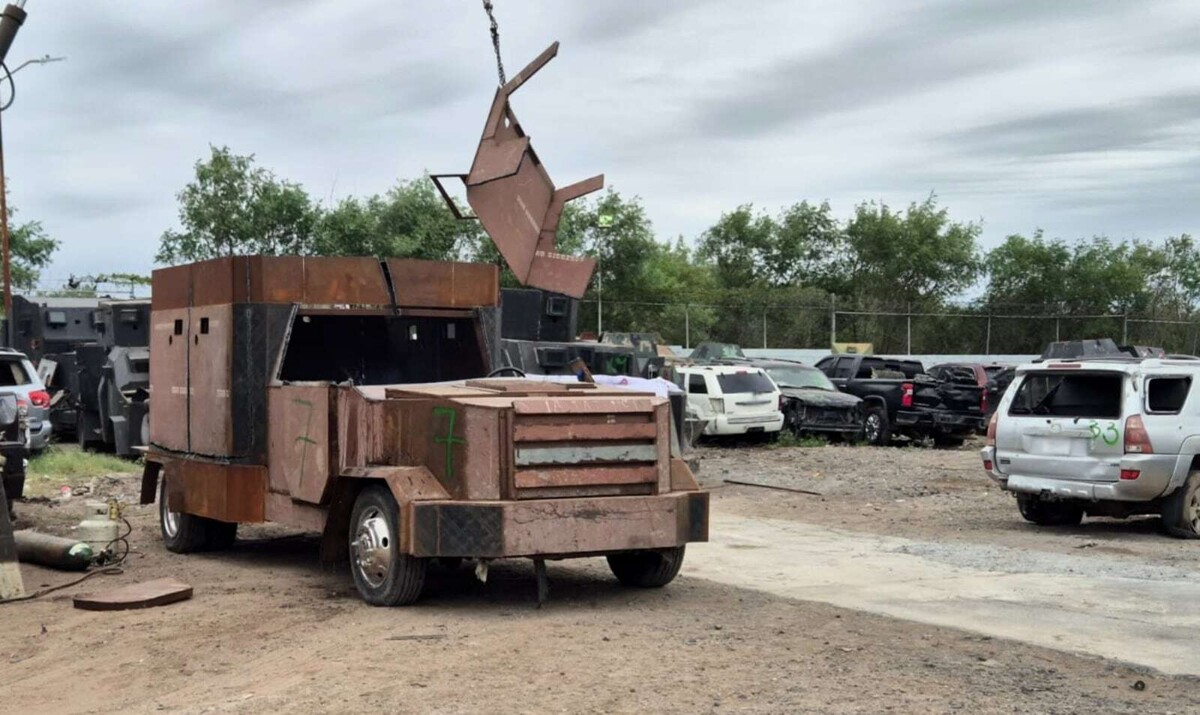 Destruction of Organized Crime Vehicles in Reynosa