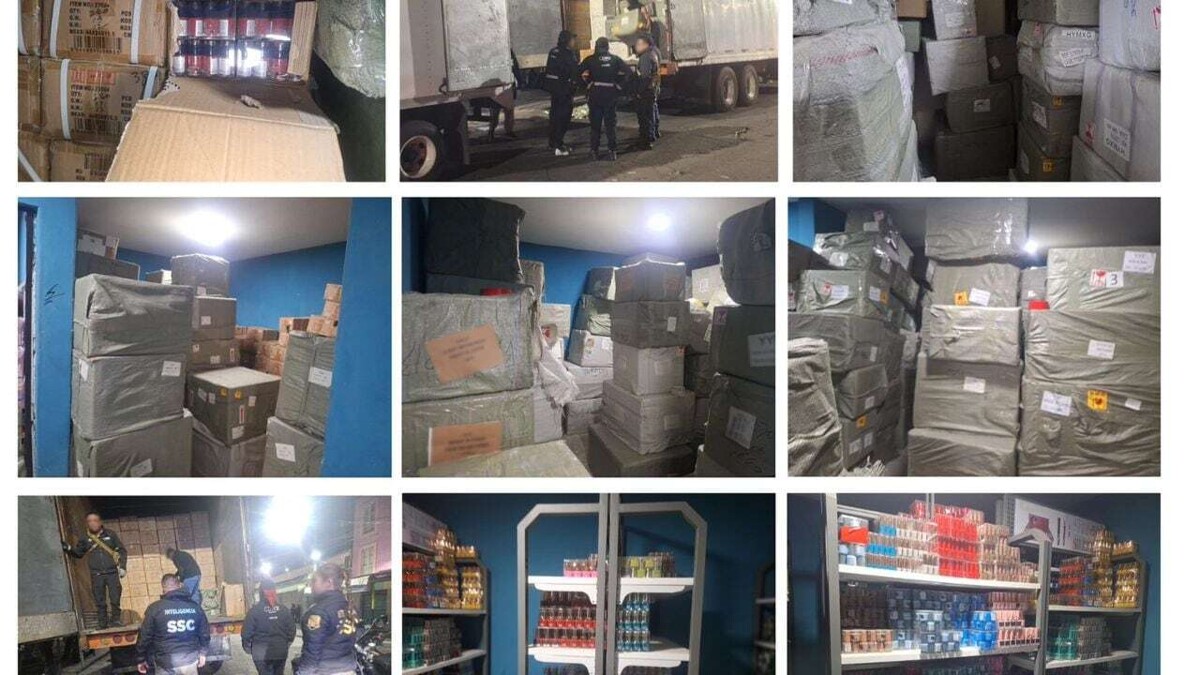 墨西哥城查获逾79吨非法货物