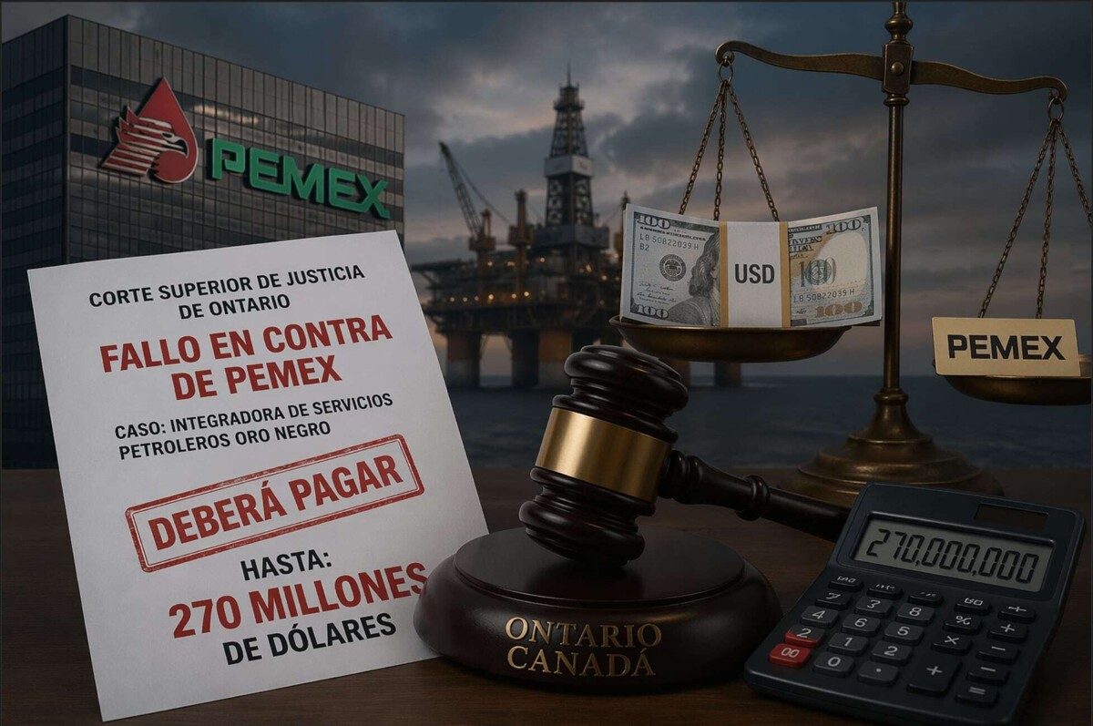 Tribunal de Canadá ordena a México pagar 270 millones por caso Pemex