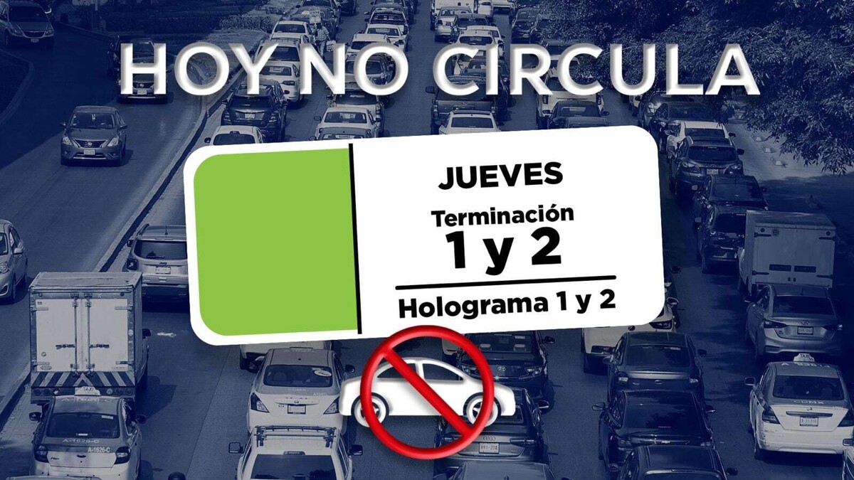 Operativo el Hoy No Circula en la Zona Metropolitana
