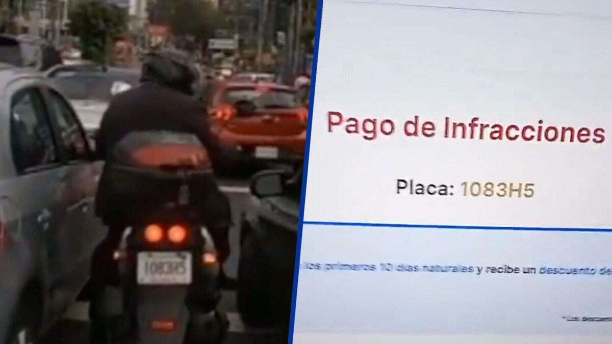 Motorcyclist Invades Metrobus Lanes in CDMX