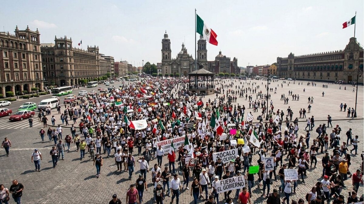 Massive Protests in Mexico City