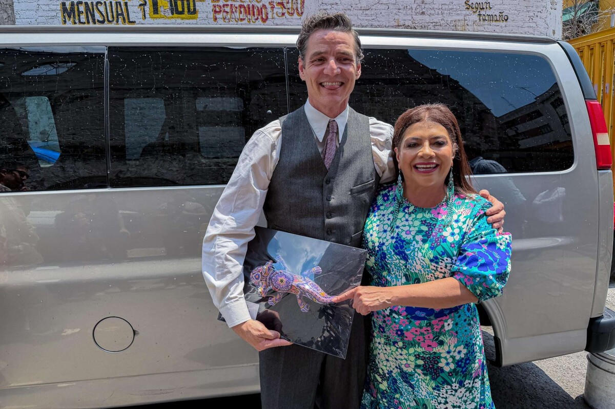 Mexico City Head of Government Visits Pedro Pascal on His Birthday