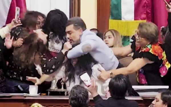 Brawl in Mexico City Congress During Transparency Debate