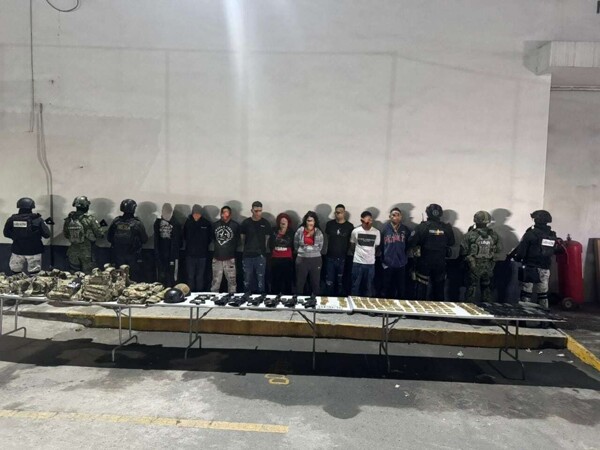 Wall Operation in Monterrey: 10 Arrested and Weapons Seized