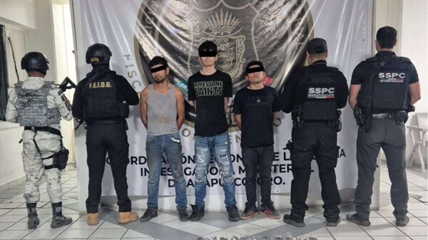 Detention of three men in Acapulco