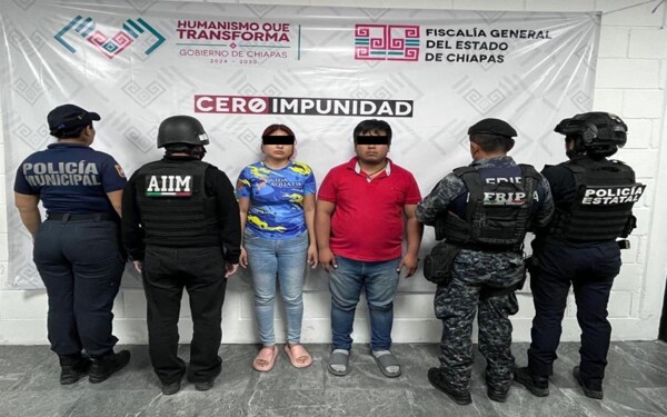 Couple Detained for Domestic Violence in Tuxtla Gutiérrez