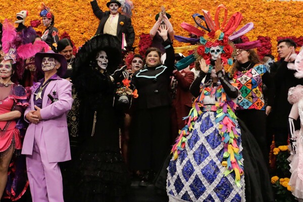 Celebration of the Day of the Dead in Mexico City