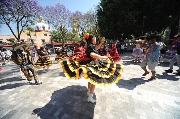 Celebration of Carnival in Mexico City