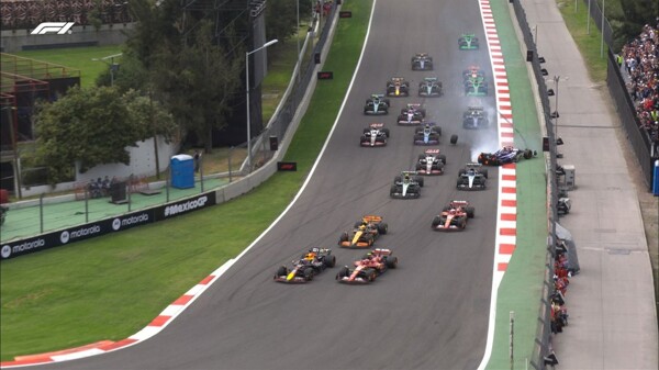 Accidents Mark the Start of the Mexican Grand Prix