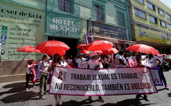 March of Sex Workers in Puebla for Visibility