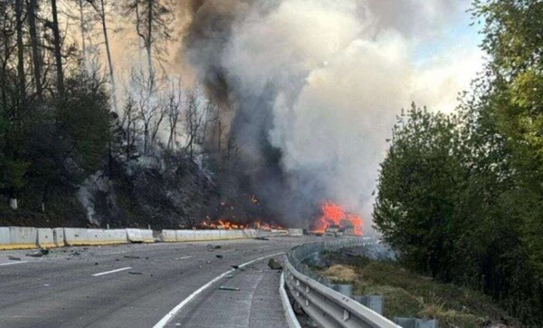 Highway Closure Due to Gas Explosion on Mexico-Puebla