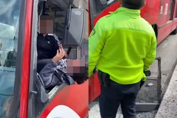 Жилищный инцидент на метробусе в Мехико