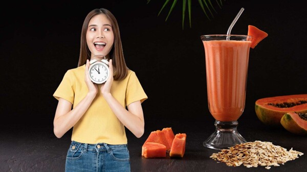 Benefits of Papaya and Oat Smoothie on an Empty Stomach