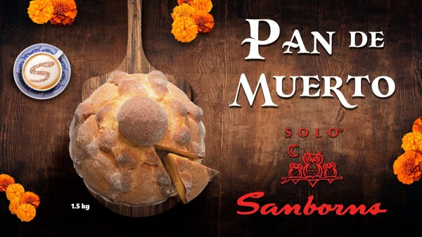 Празднование Дня Мертвых с Пан де Муэрто от Sanborns