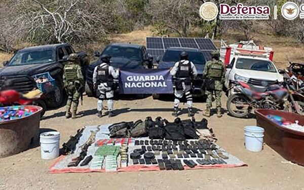 Major Arsenal of Weapons and Drugs Seized in Mexico