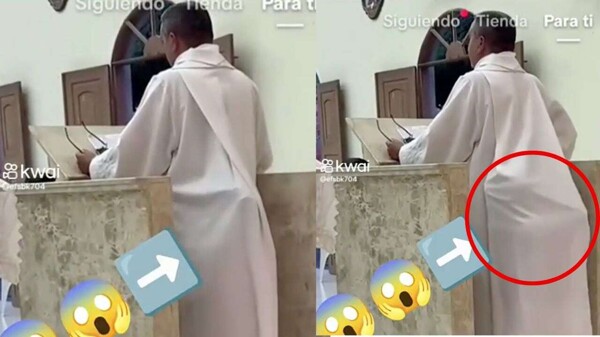 Mysterious ghost appears at new Pope's mass