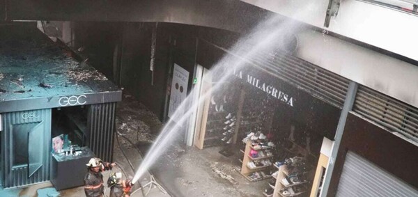 Fire at Plaza Las Américas in Ecatepec