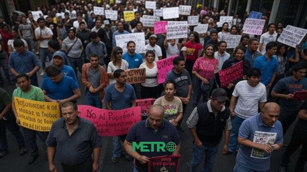 Teocaltiche Community Demands Justice in CDMX March