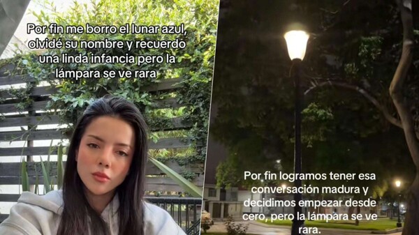 The trend 'The lamp looks weird' on TikTok
