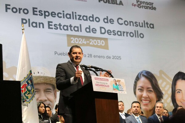 Puebla Governor Presents State Development Plan 2024-2030