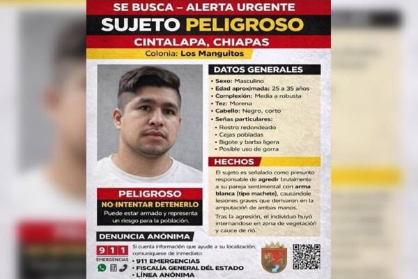 Mujer es atacada brutalmente en Chiapas