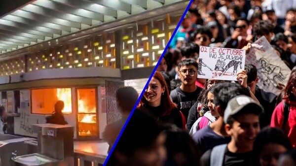 Массированные протесты в честь массового расстрела в Тлателльолко в Мехико