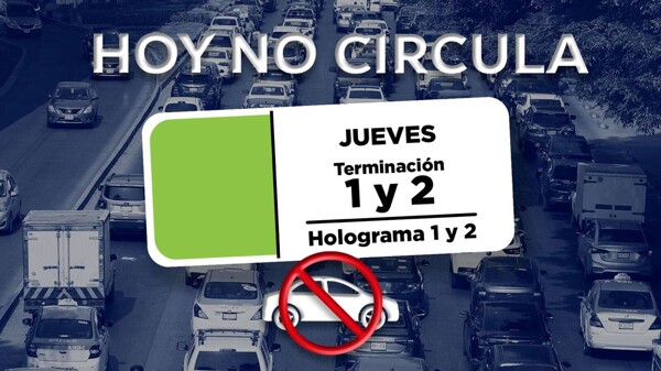 Operativo el Hoy No Circula en la Zona Metropolitana