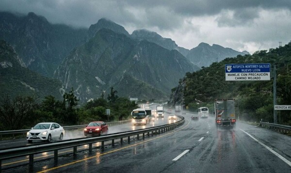Rain in Nuevo León: Roads Open, Authorities Urge Caution
