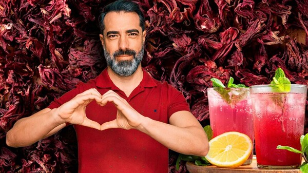 Explore the benefits of mineral water with hibiscus