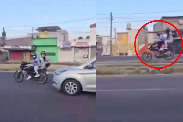 Motorcycle Accident on Central Avenue of Ecatepec