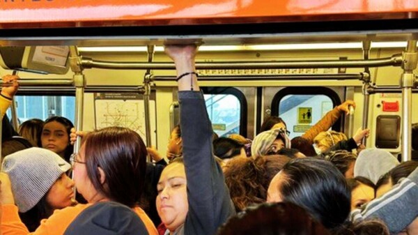 Collapse in the service of the Metro in CDMX