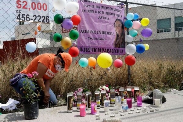 Protests in Puebla Demand Justice for Cecilia Monzón